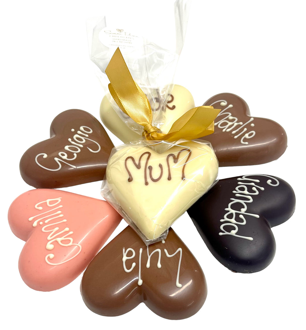 Chocolate Hearts wedding favours