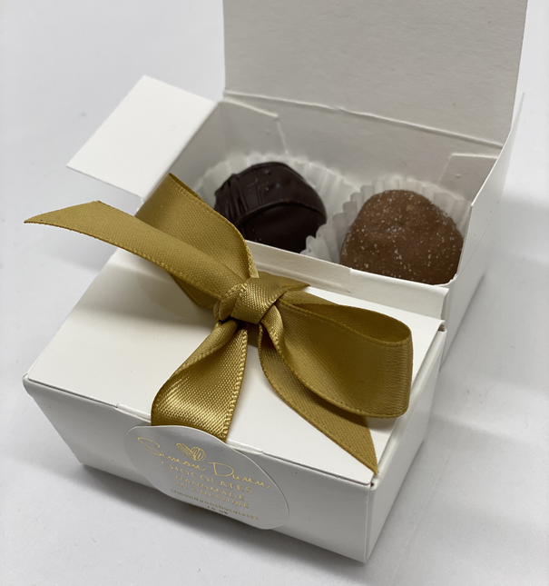 Two choc boxes ideal as Chocolate wedding favours