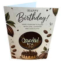 Load image into Gallery viewer, Personalised Chocolate Birthday Cards - FREE DELIVERY