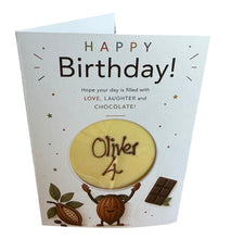 Load image into Gallery viewer, Personalised Chocolate Birthday Cards - FREE DELIVERY