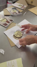 Load and play video in Gallery viewer, Personalised Birthday Card with Handmade chocolate Lollipop