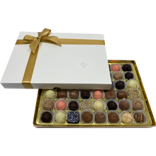 Load image into Gallery viewer, 48 handmade chocolates with personalised message
