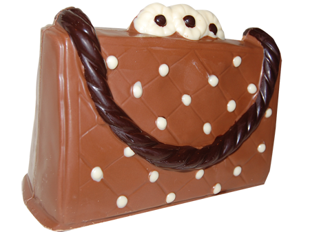 Handmade chocolate handbag